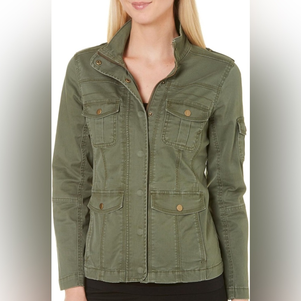Kenzie Jeans Utility Jacket Army Green